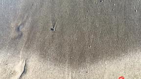 ”Blonde beach trans tart is a cocksucker, wank & cum”