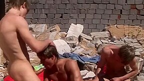 Three Gay Dudes Fucking Among The Ruins
