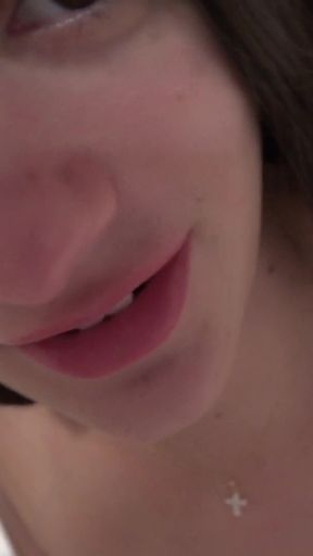 It's a little rainy but you still explore a bit with Summer. It gets a bit cold so you go back to the room to fuck.   Clip 1