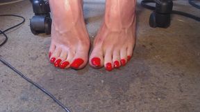 Piss Dripping off Toes