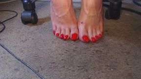 Piss Dripping off Toes