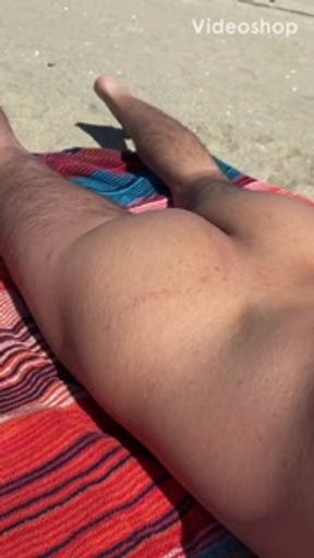 Naked Public Blowjob &amp; Cumshot On The Nude Beach