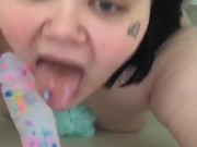 Sucking on my toy