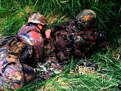 German soldiers in the field