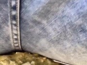 Twink wet fart in jeans