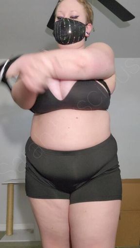 BBW Goth Strip Tease