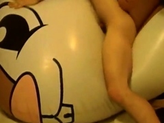 Giant inflatable toy humping cum