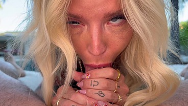 MY POV WITH TATTOED BLONDE BABE KITT JONES