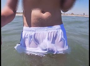 People on the Beach Freak Out When I Get Wet in Shorts