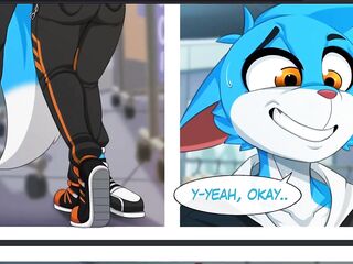 Fur Comic Dub: Unexpected Meet Up (Fur Animation, Furries, Yiff Sex, Yiff, Public Anal)
