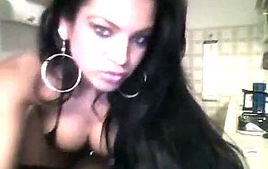 Lingerie-wearing  brazil model  jerks, fucks and gets fucked