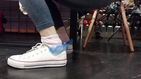 Two pairs of socks and sweaty feet