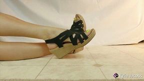 Wedge Sandals Side View Shoeplay - Kylie Jacobsx - MP4 720p HD