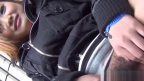 Feisty Japanese Doe Finger-Blasts in Tight Panties