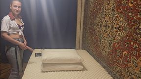 Anastasia Mistress Dominant wife doing BDSM and humiliation with her loser husband strapon homemade