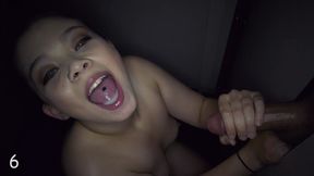 hot asian mixed babe 1st visit