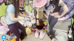 ziva fey - wedgie game with mewchii fey and larzstord