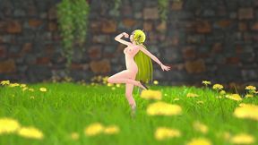 chinese girl m22 hentai undress dancing strip mmd 3d blonde hair