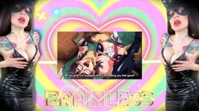 I will make you become a pregnant, brainless , ahegao hucow ! - BUNNY MASK , PVC