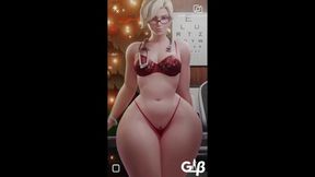 All Dolled Up In Lingerie: Mercy's Ass Fucks Big Black Cock