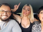 Jennyfer Stone in auto con Ladymuffin e Tommy A Canaglia