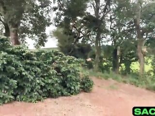 Eating her in the bush