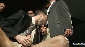 ”DaddySexFiles: Brock Rustin & Their Colleagues Join JD Ryder For An After Work Group Sex”