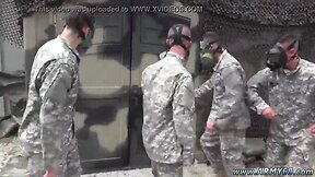 Military stories and black army men jerk off