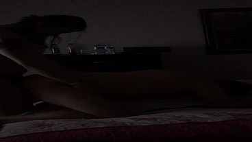 Wife pegs husband hard with strap on