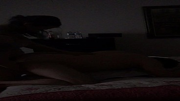 Wife pegs husband hard with strap on