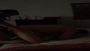 Wife pegs husband hard with strap on