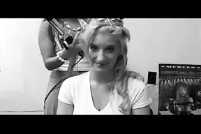 Beautiful Blonde Ass Fucked by Big Black Cock Cumming on Tits
