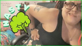 BBW Brazilian Fart Compilation – Big Ass Latina Rips Loud, Wet Gas