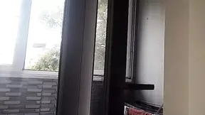 Dressed but naked, teen slut shows off her big tits
