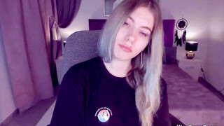 Big tits blonde teen fingers pussy