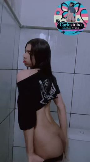 Ela Carlazinha Mulher Trans Feminina Nua Carles de calcinha