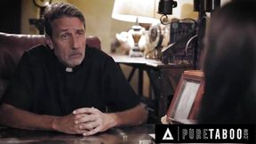 PURE TABOO Creepy Priest Convinces Sinful Bride-To-Be Gia Paige To Submit In Exchange For Absolution