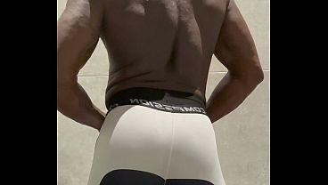 Black Muscle Flex Show Delivered to an Old Dub House Backdrop Rythmn