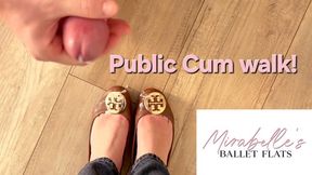 Walking through town with a load of cum on my Tory Burch Ballerinas (Full HD) Mirabelle´s Ballet Flats