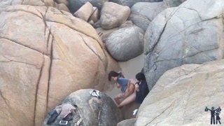 I took my boy to the beach, he just didn't know what was going to happen