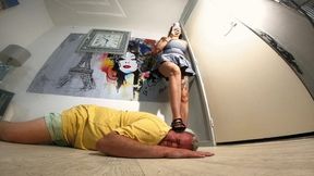 Walking On Him Whilst Pretending He Isn't There 3 FLOOR CAM