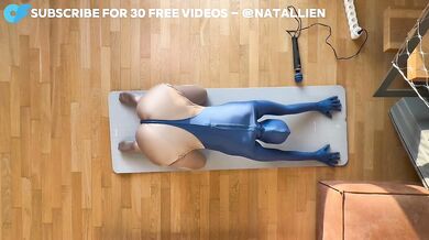 Zentai Catsuit Yoga Stretching - Girl Mastrubation