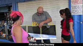 Hot sexy amateur babe needs a lift and takes cash 19