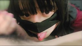 【主観ハメ撮り】 地雷系女子の濃厚ねっとりフェラ 舌でチロチロ舐めまわされて我慢できずに口内発射