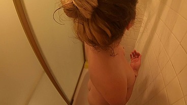 Your stepmom invites you into her shower for sex POV - Erin Electra
