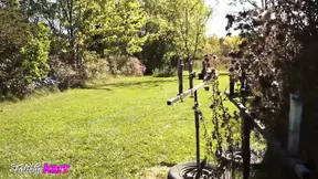 Scary Clown fucks hot mom with sex toy