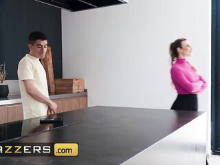 BRAZZERS - Pretty Kesha Ortega And Gatita Veve Overwhelm Him With Large Boobs And Tease