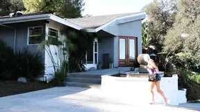 Alyssa Lynn Rubs her Pussy - and gets licked