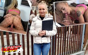 German Scout - Bavarian Law Student Girl Cigolita Pick up for First Casting Fuck