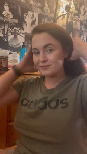 POV You watch me get ready for my date with a real man